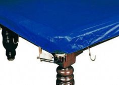 Покрывало для стола 12 ф (влагостойкое, темно-синее, резинки на лузах)