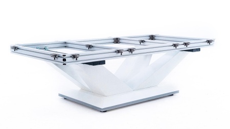 Бильярдный стол для пула "Victory II Plus" 8 ф (белый, сланец 30 мм)