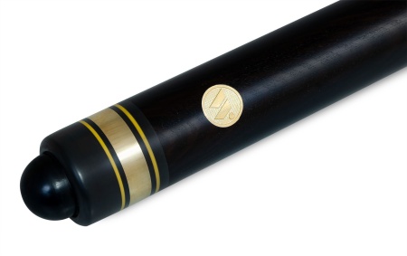 Кий для русского бильярда 1-pc "Классика" (черный граб, лимонник, граб) 30 запилов