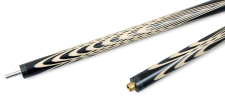 Кий для русского бильярда 2-pc "Тюльпан" (черный граб, граб)