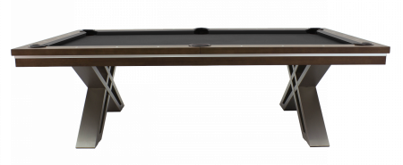 Бильярдный стол для пула "Pierce" 8 ф (коричневый) с плитой, со столешницей