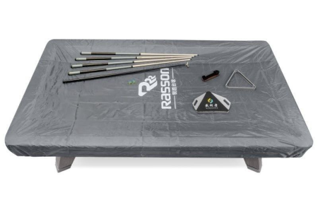 Стол / пул "Rasson Acurra" 9 ф (серый, сланец 25 мм) в комплекте с плитой, аксессуары + сукно