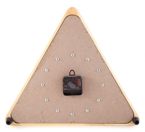 Часы настенные «Треугольник» (дуб) 40 см х 35 см, деревянные