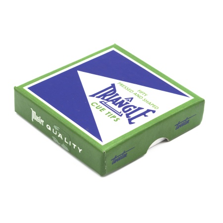 Коробка наклеек для кия "Triangle"14 мм (50 шт)