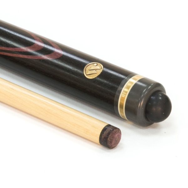 Кий / пирамида 2-pc "Классика" (черный граб, амарант) 13 запилов